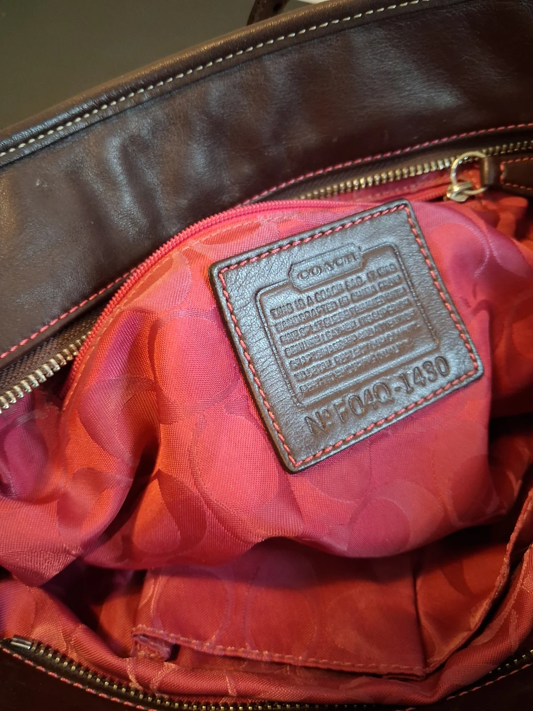 2004 Vintage Y2K Coach Hampton Brown Suede Bag - photo 5