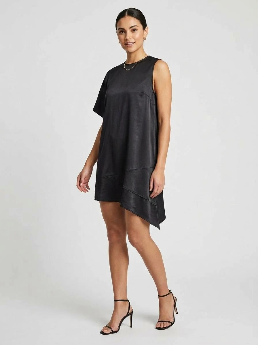 Zara Woman black satin top