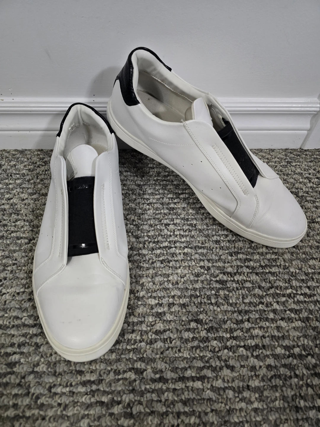 Aldo White Slip-On Sneakers Size 13 - photo 2