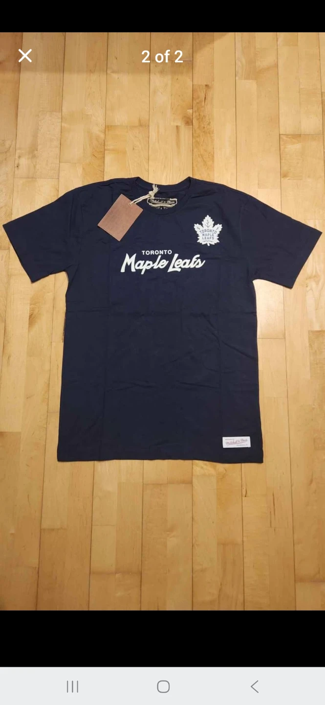 Mitchell & Ness NHL Toronto Maple Leafs Team Navy Tee/ T-Shirt - photo 2