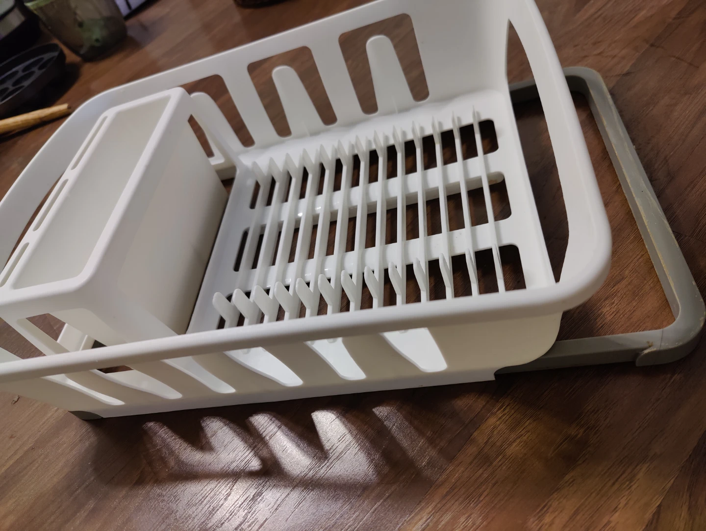 White Plastic Dish Drying Rack - photo 3