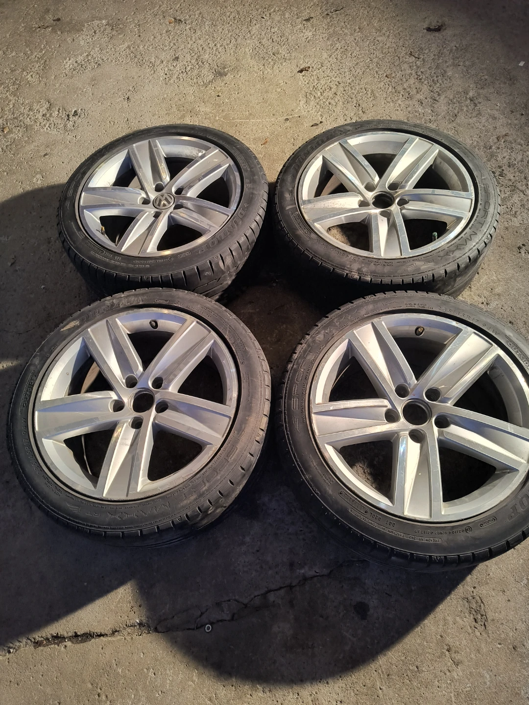 This set of four 17-inch wheels.