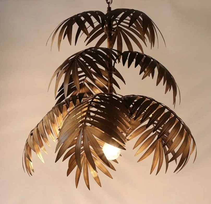 Retro palm tree hanging lamp - photo 2