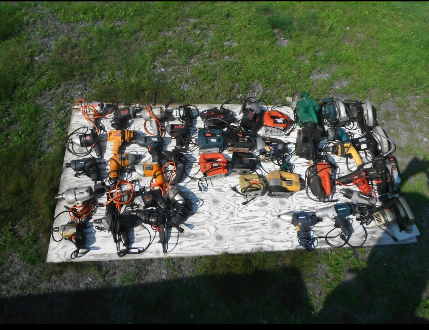Assorted Corded Power Tools: Drills, Sanders, Saws
