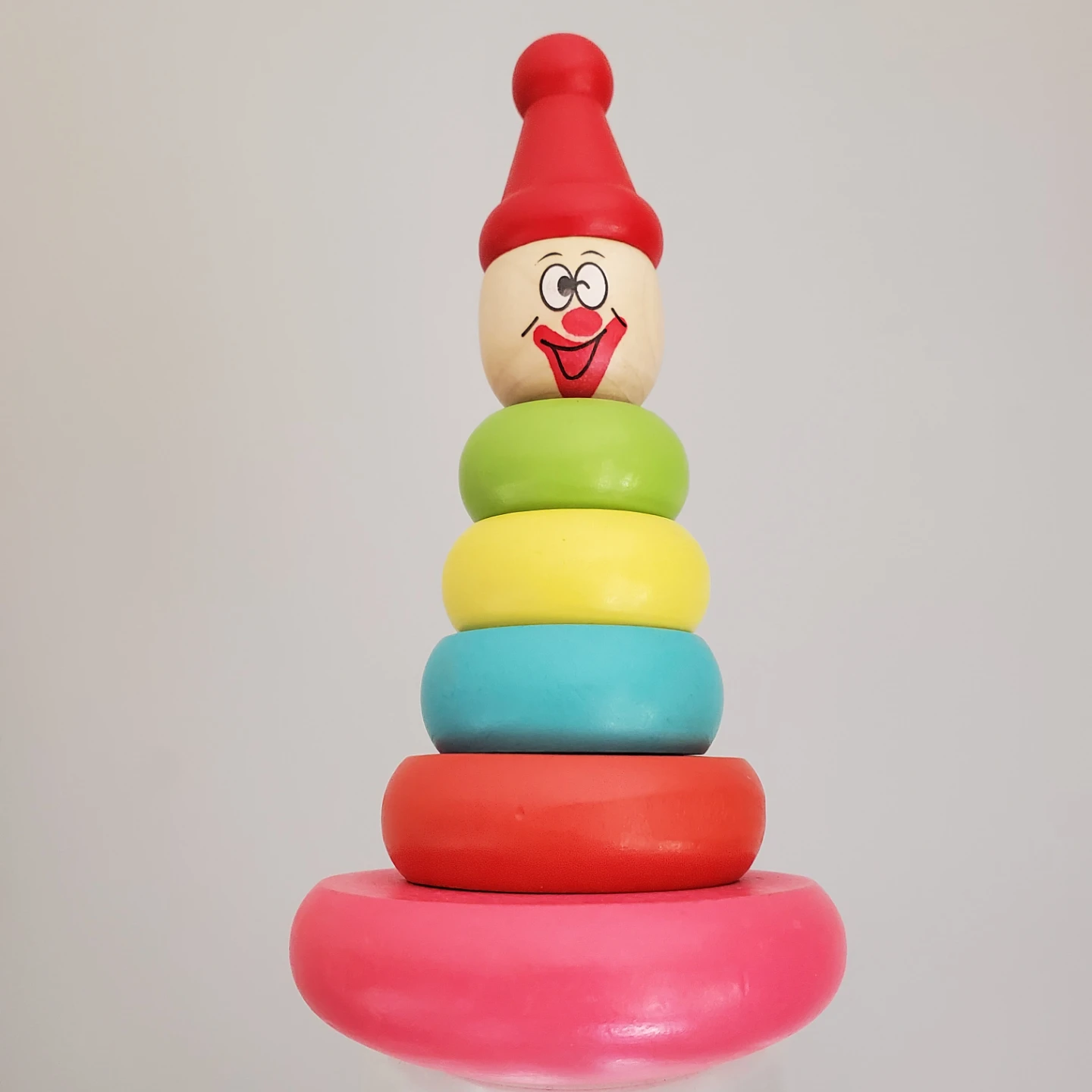 Wooden Stacking Rocking Tower Toy