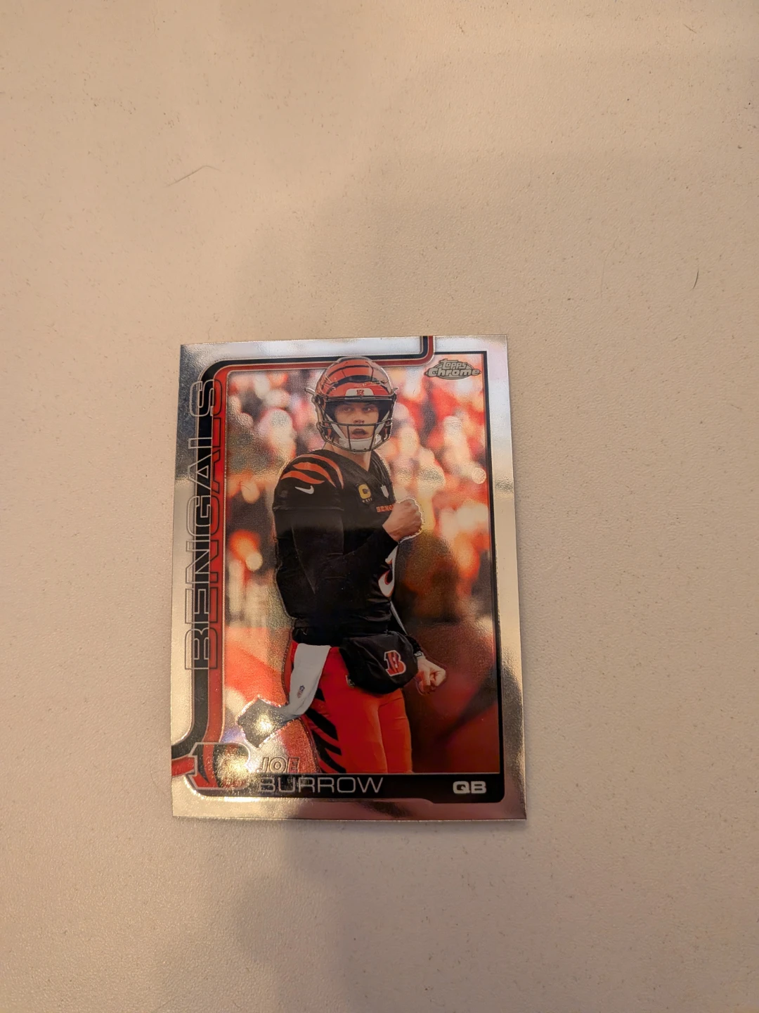 Joe Burrow Topps Chrome Bengals Football Card