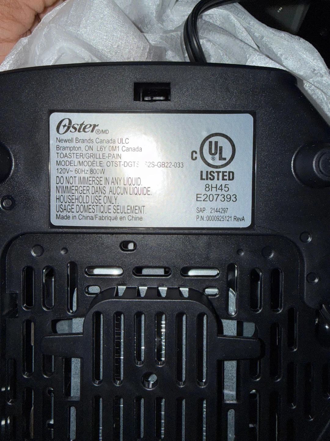 Oster 2-Slice Touch Screen Toaster