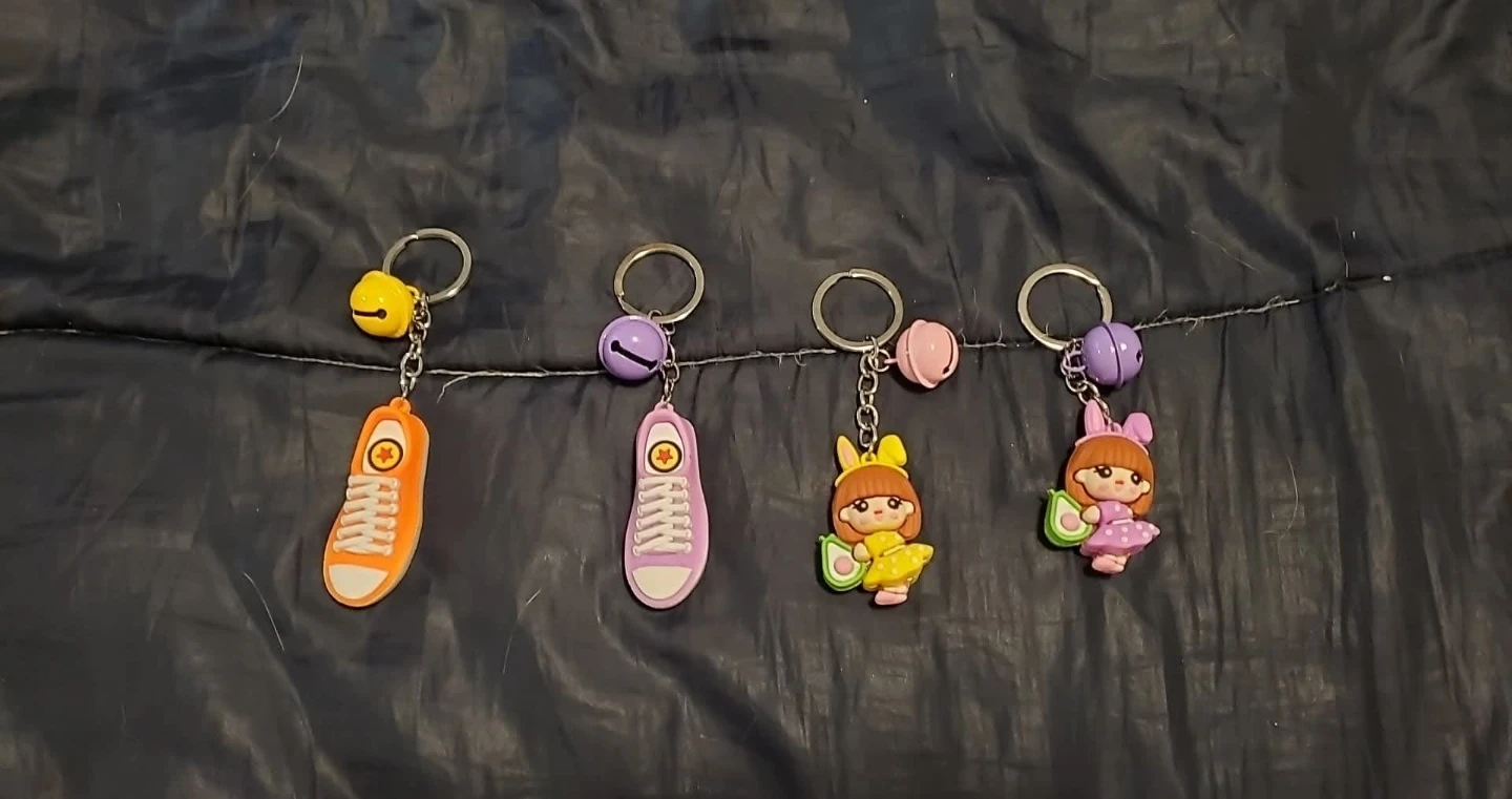 Assorted Silicone Character Keychains