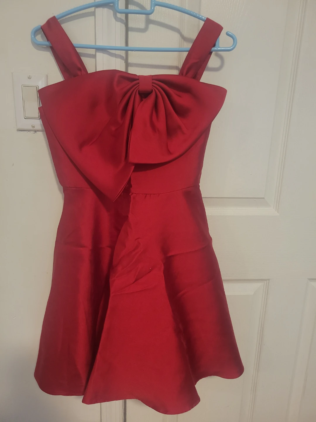Rare Editions Red Bow Dress Size 12 - photo 3