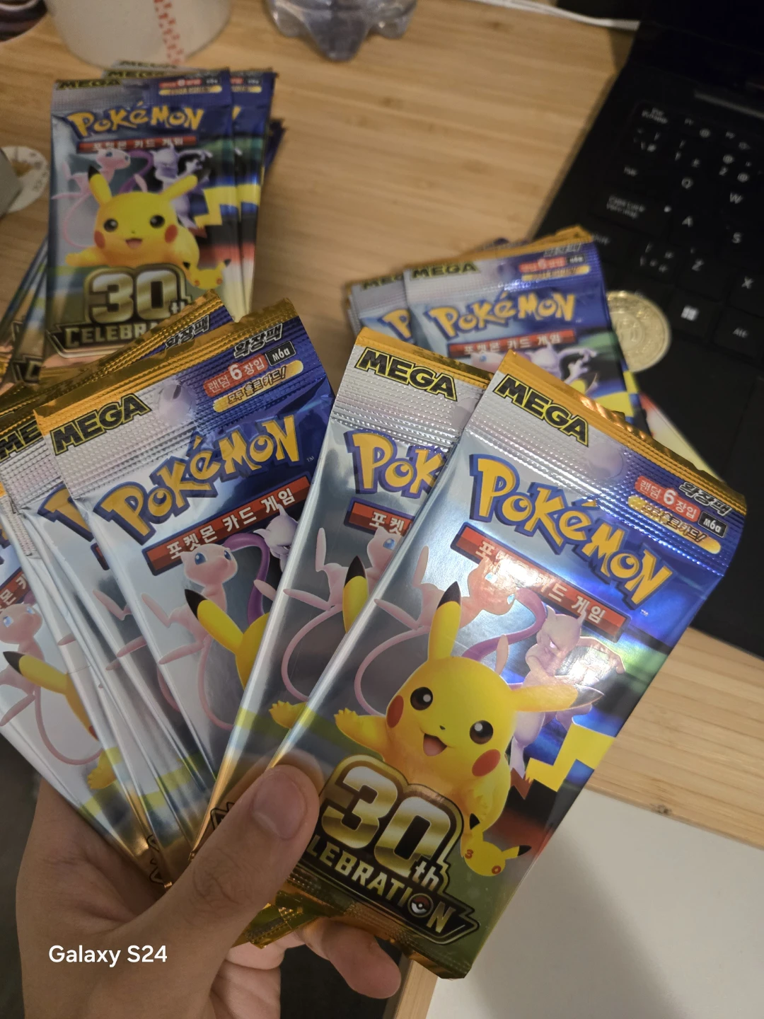 Korean Pokemon 30th Anniversary Trading Card Booster Packs
