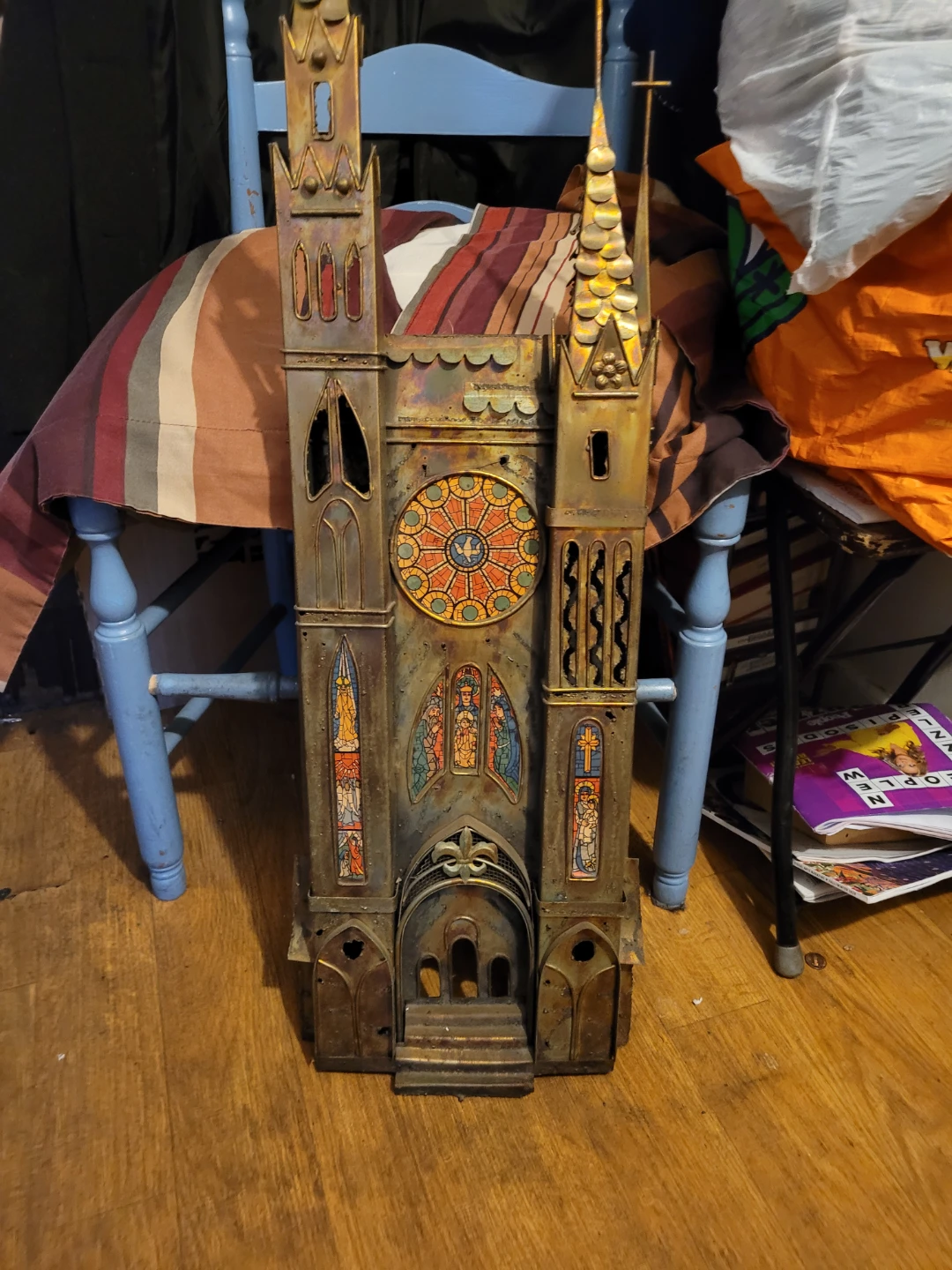 Vintage Metal Cathedral Decorative Model - photo 3