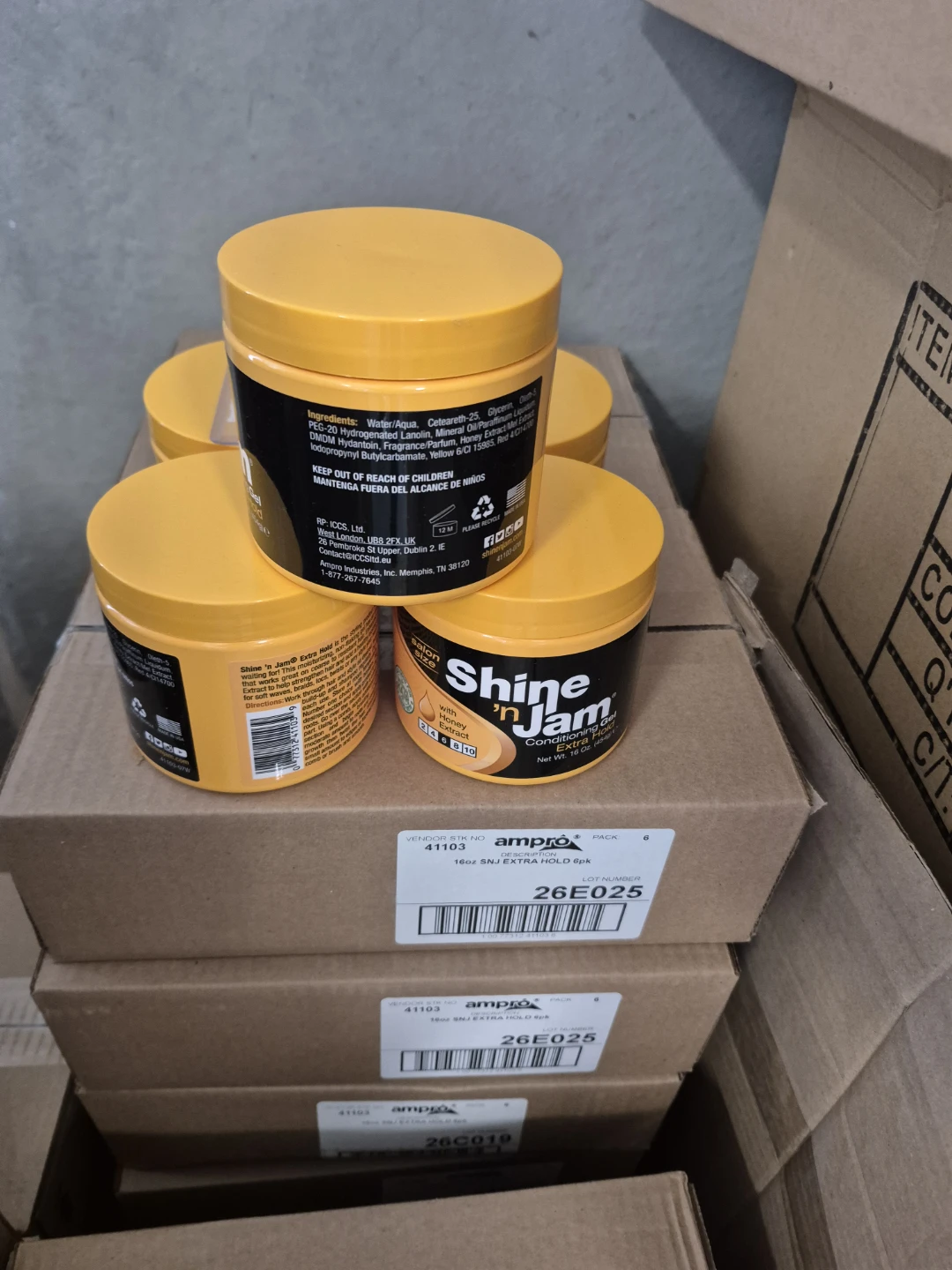 Ampro Shine 'n Jam Extra Hold Conditioning Gel 16oz