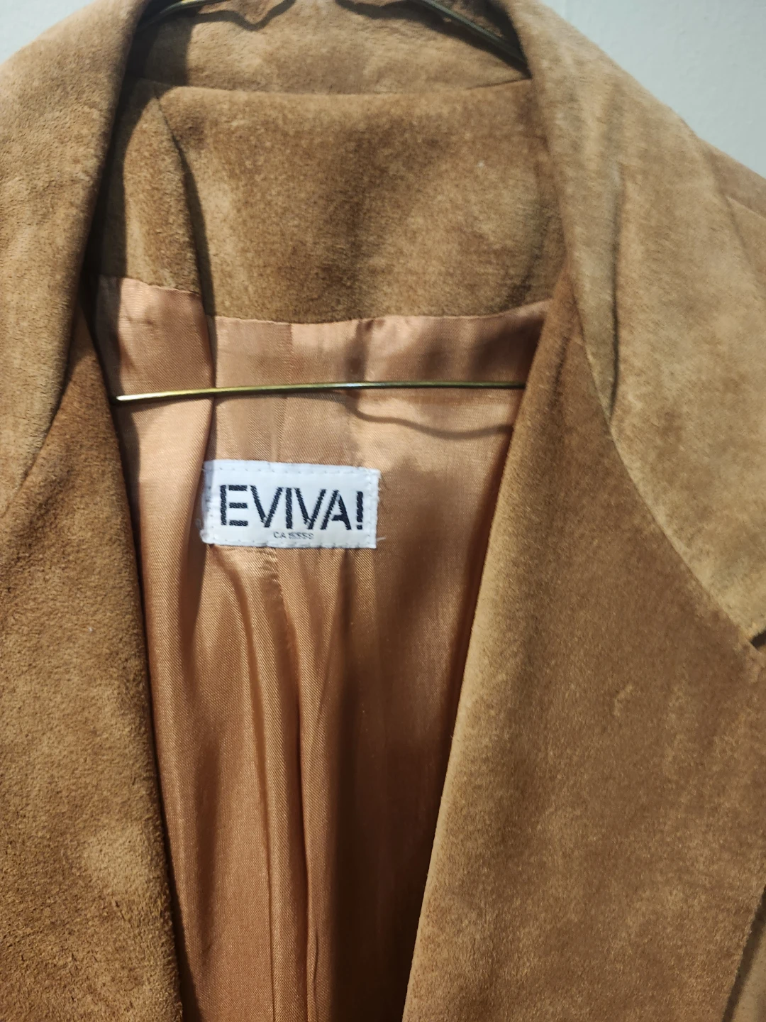 Eviva! Vintage Tan Suede Blazer - photo 2