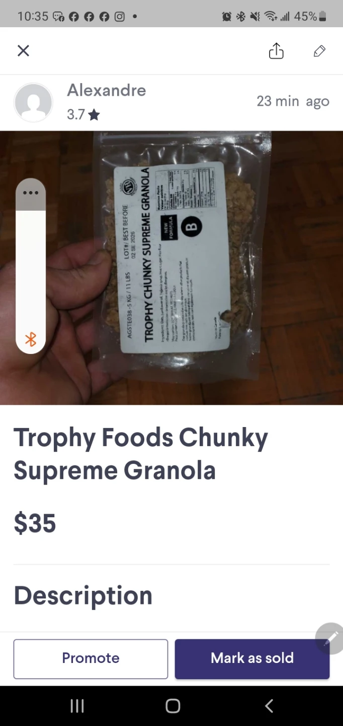 Trophy Foods Chunky Supreme Granola 5kg
