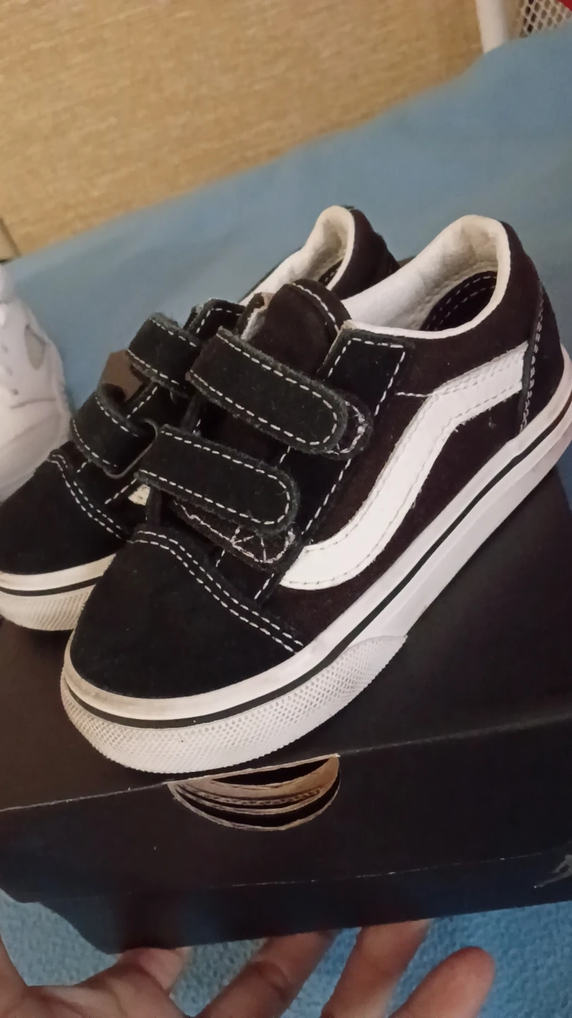 Toddler Vans Old Skool Velcro Shoes