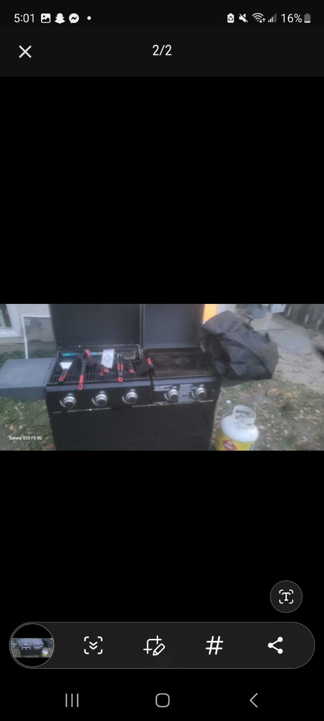Dual propane Grill&griddle