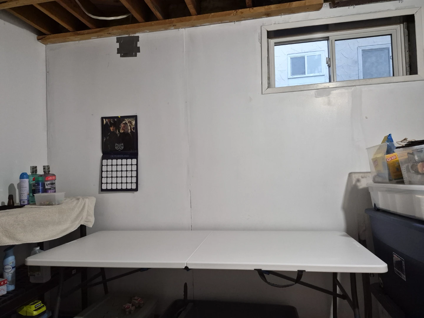 White Folding Table