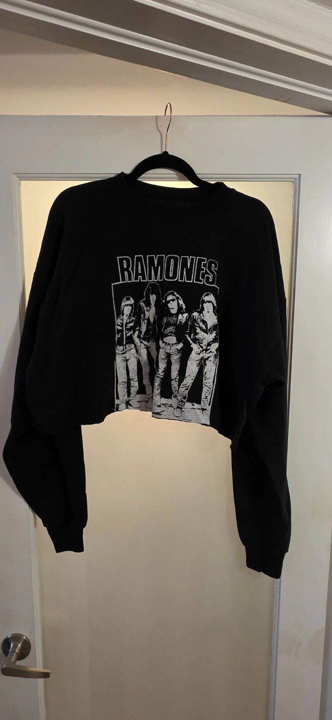 Hanes Ramones Cropped Sweatshirt