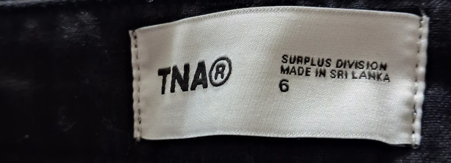 TNA Surplus Division Cargo Pants Black Size 6 - photo 2
