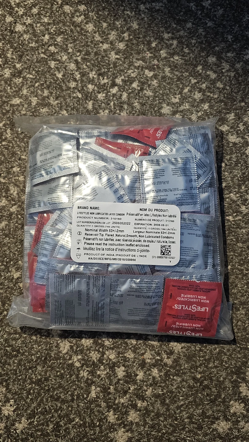 LifeStyles Non-Lubricated Latex Condoms - 144 Units - photo 2