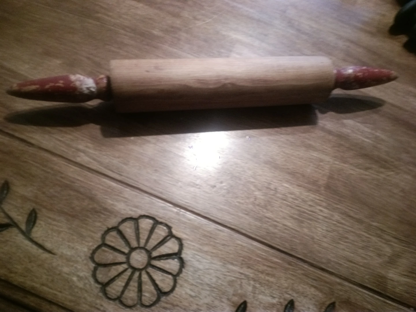 Vintage wooden rolling pin - photo 2