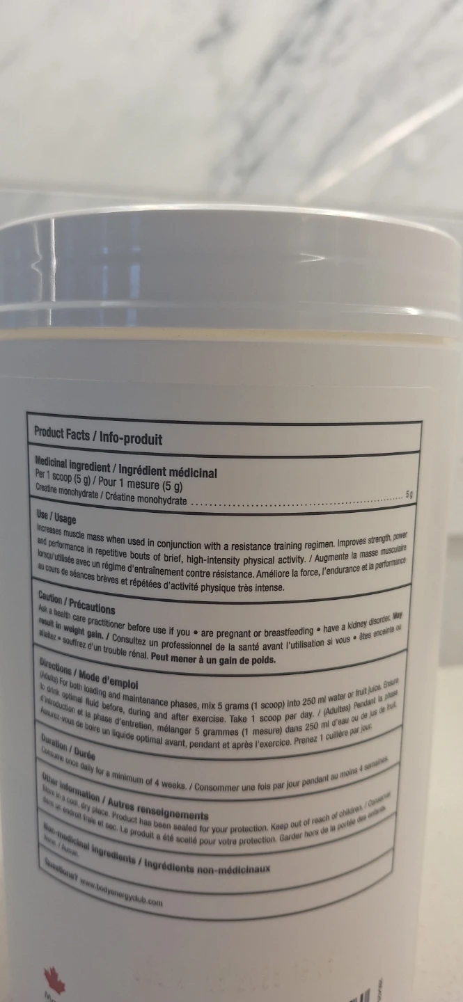 Body Energy Club Creatine Monohydrate - photo 2