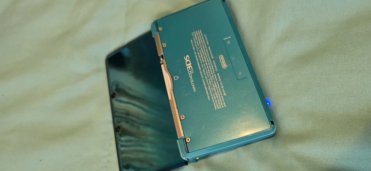 Nintendo 3DS Aqua Blue – Modded, Fully Working + Charger - photo 2