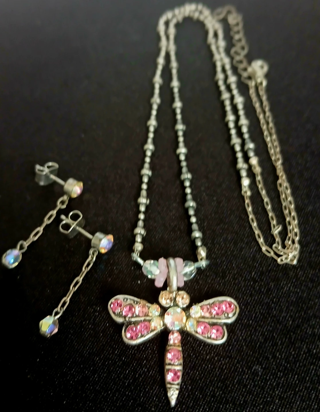 Dragonfly Necklace and Earring Set