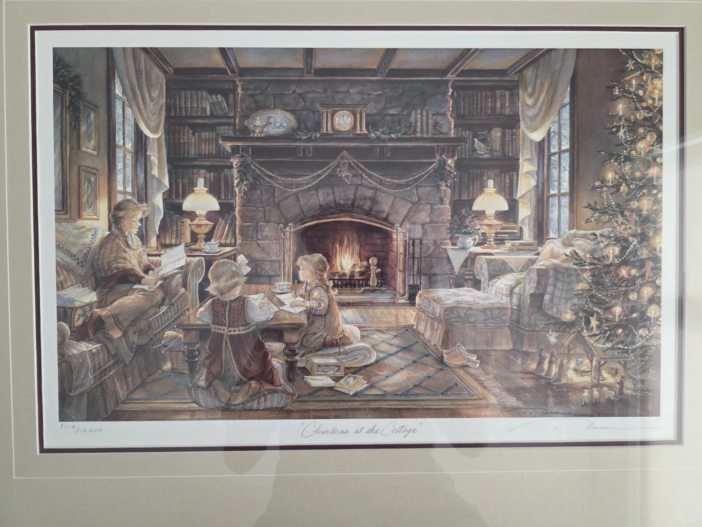 Trisha Romance Christmas at the Cottage Limited Edition Print - photo 4