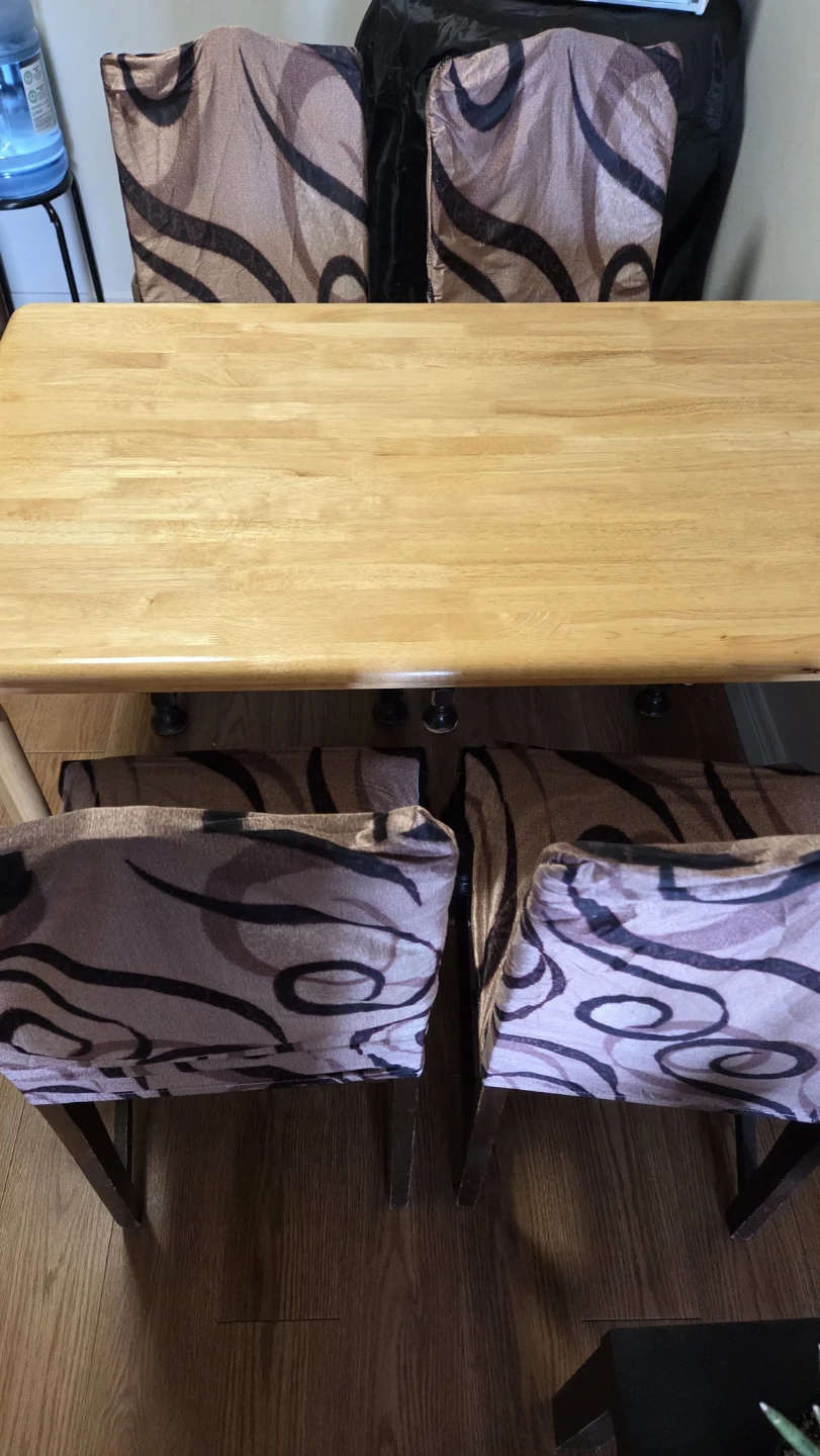 Natural Wood Dining Table Set with 4 chairs - photo 2