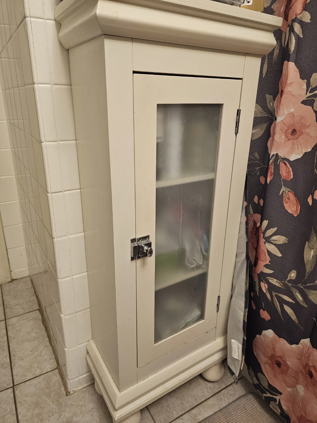 White Bathroom Storage Cabinet