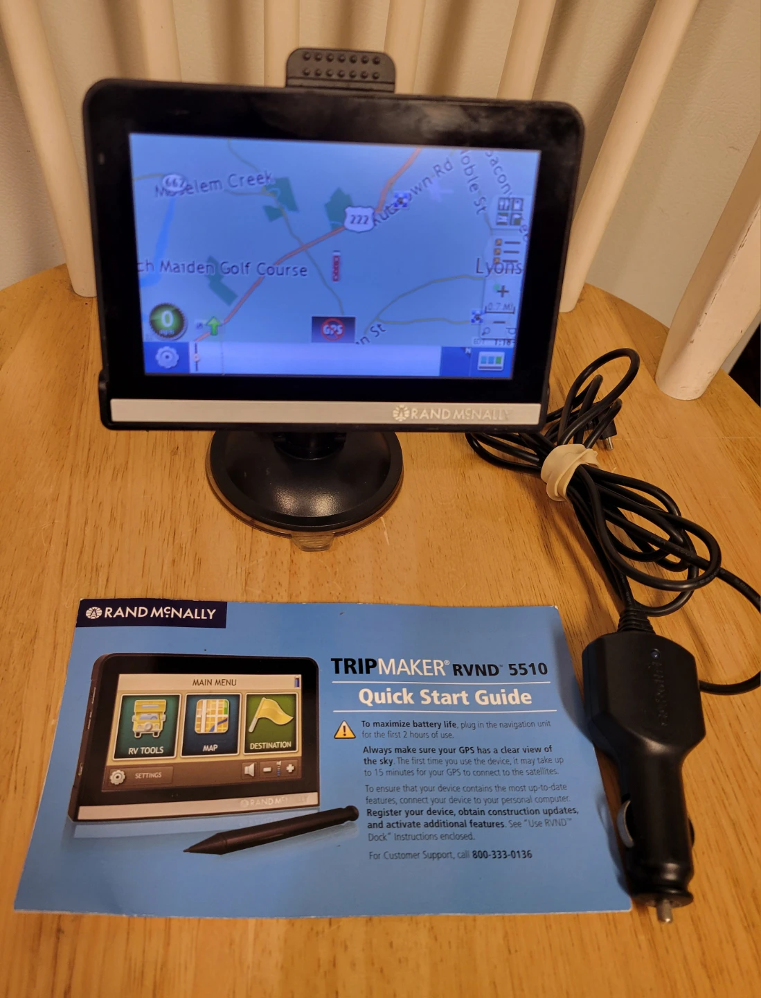 Rand Mcnally Portable Travel Auto Gps / Fully Working