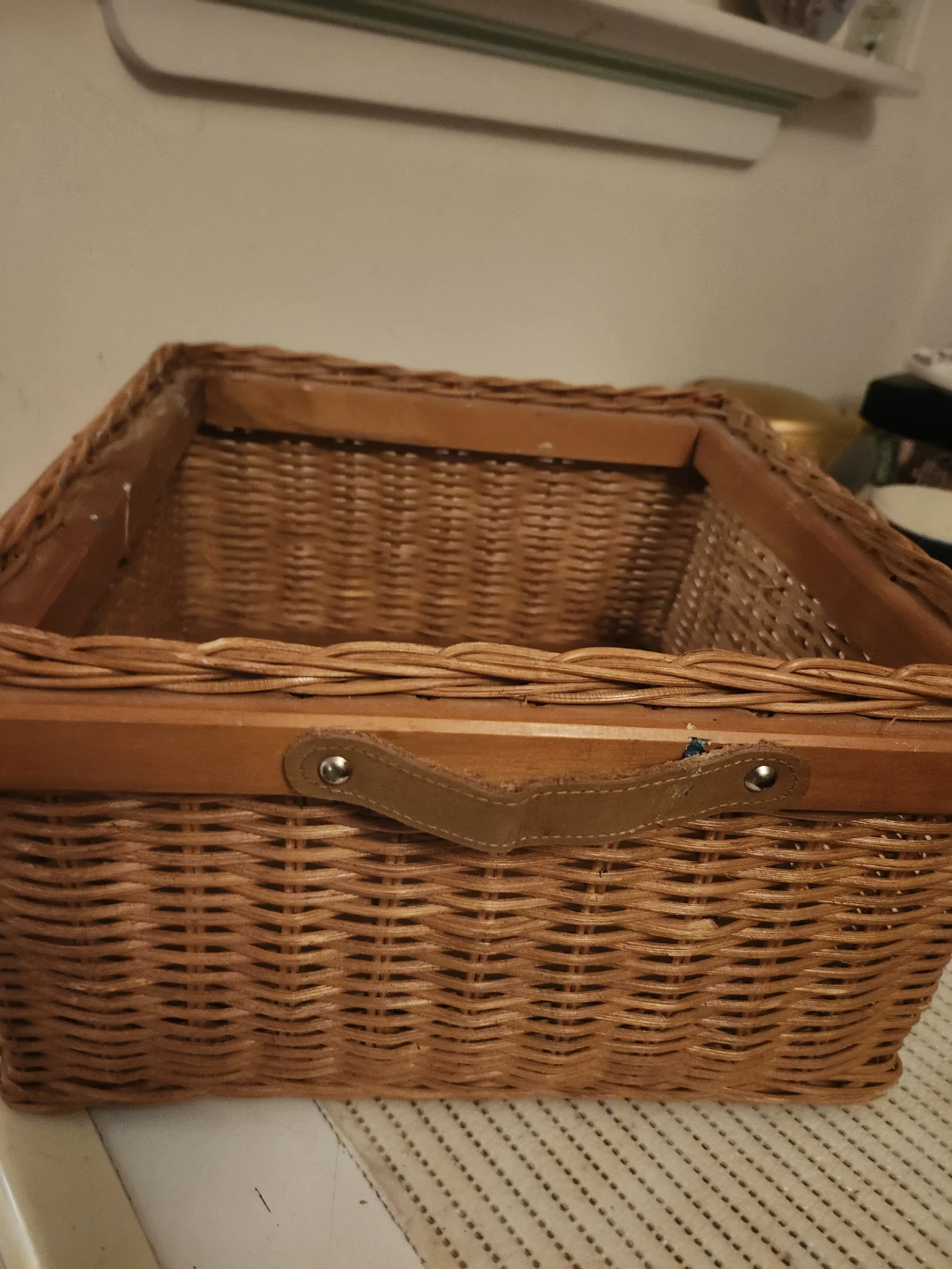 Woven Wicker Storage Basket