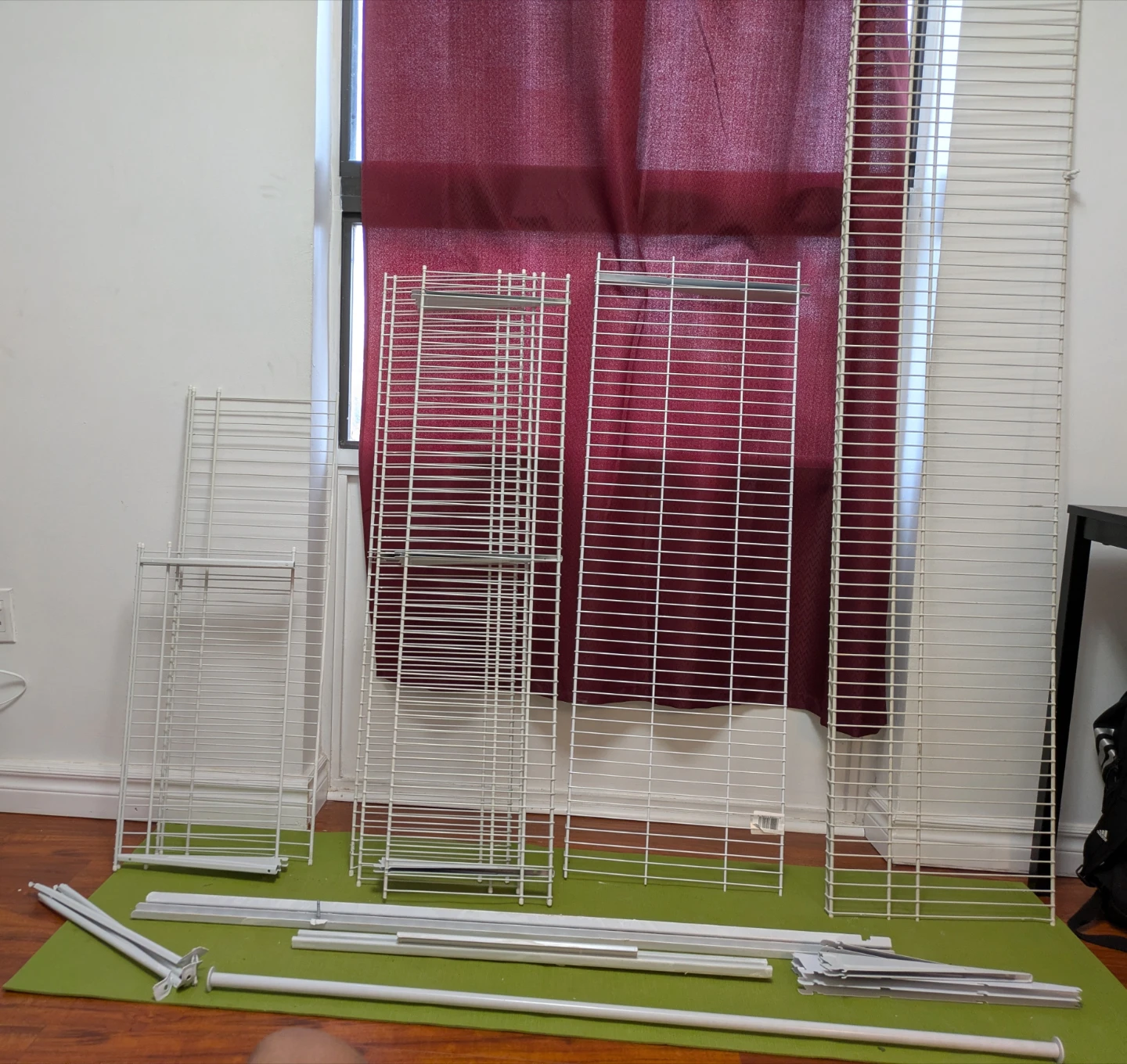White Wire Closet Shelving System