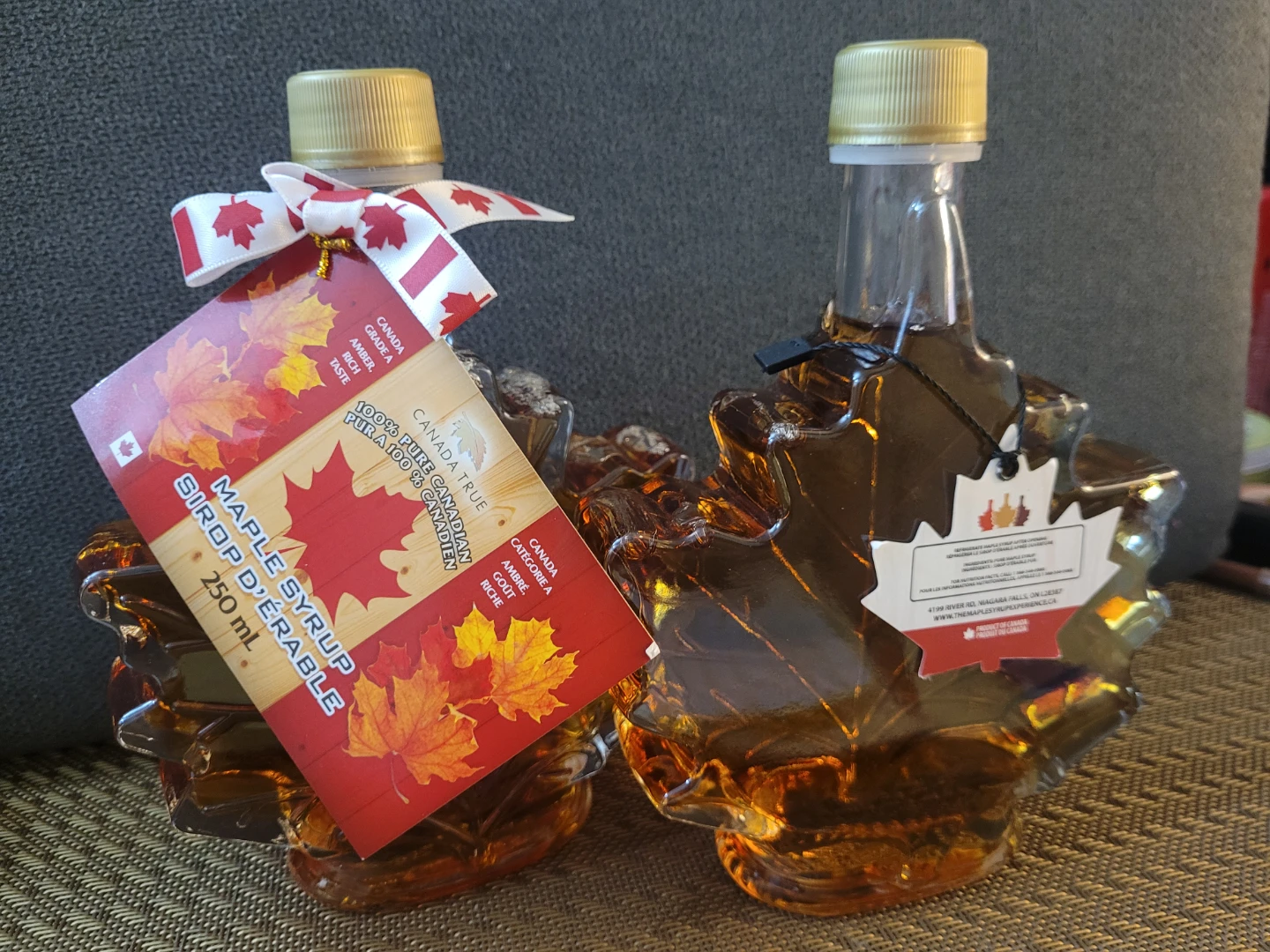 Two Canada True Maple Syrup Bottles 250ml $12 per bottle