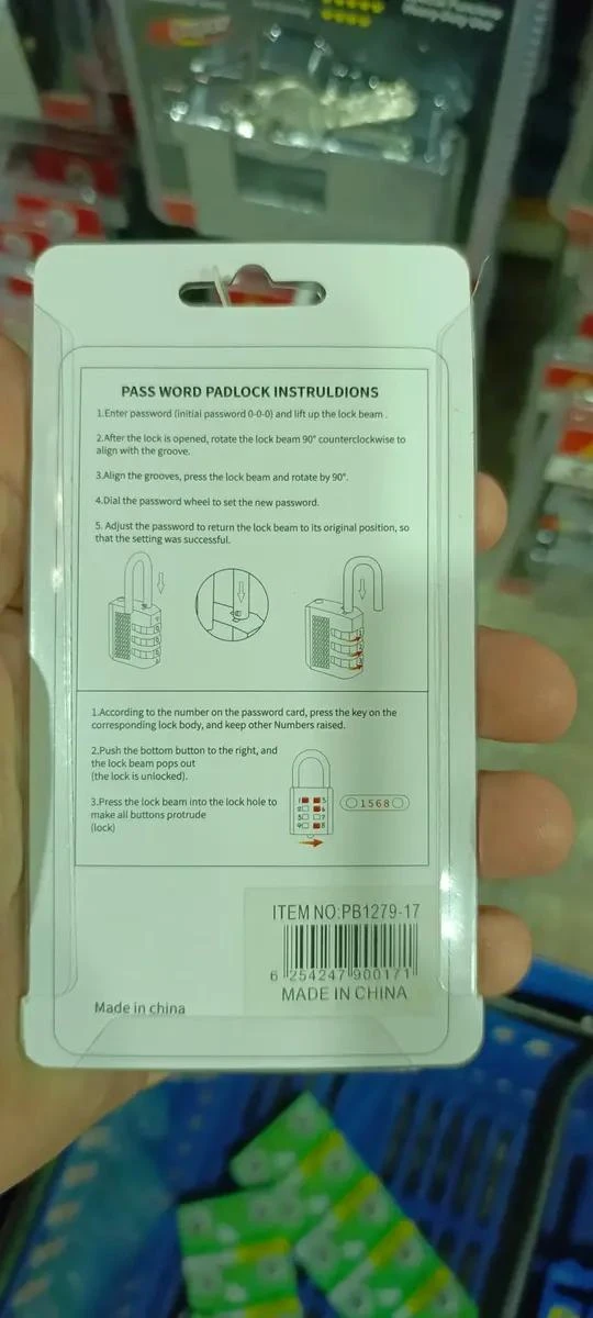 Password Luggage Lock (Black) - photo 3