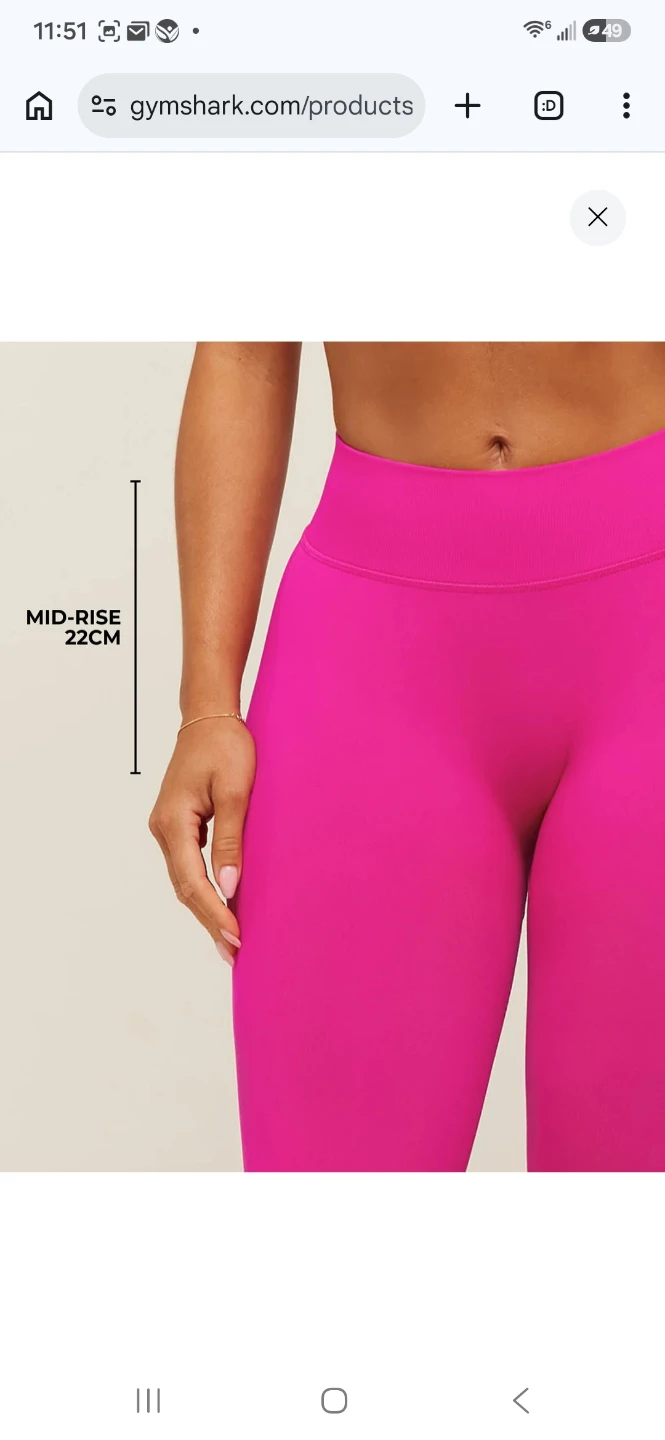Gymshark Lift Seamless 2.0 Mid-Rise Leggings S - photo 2