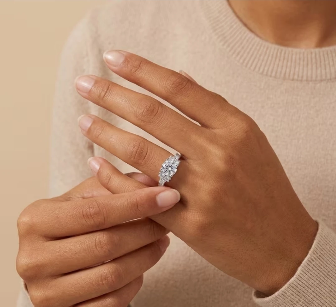 Silver-toned cz decorative ring - photo 5