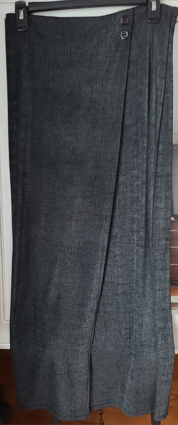 Perception Dark Grey Skirt with deep slit - photo 2