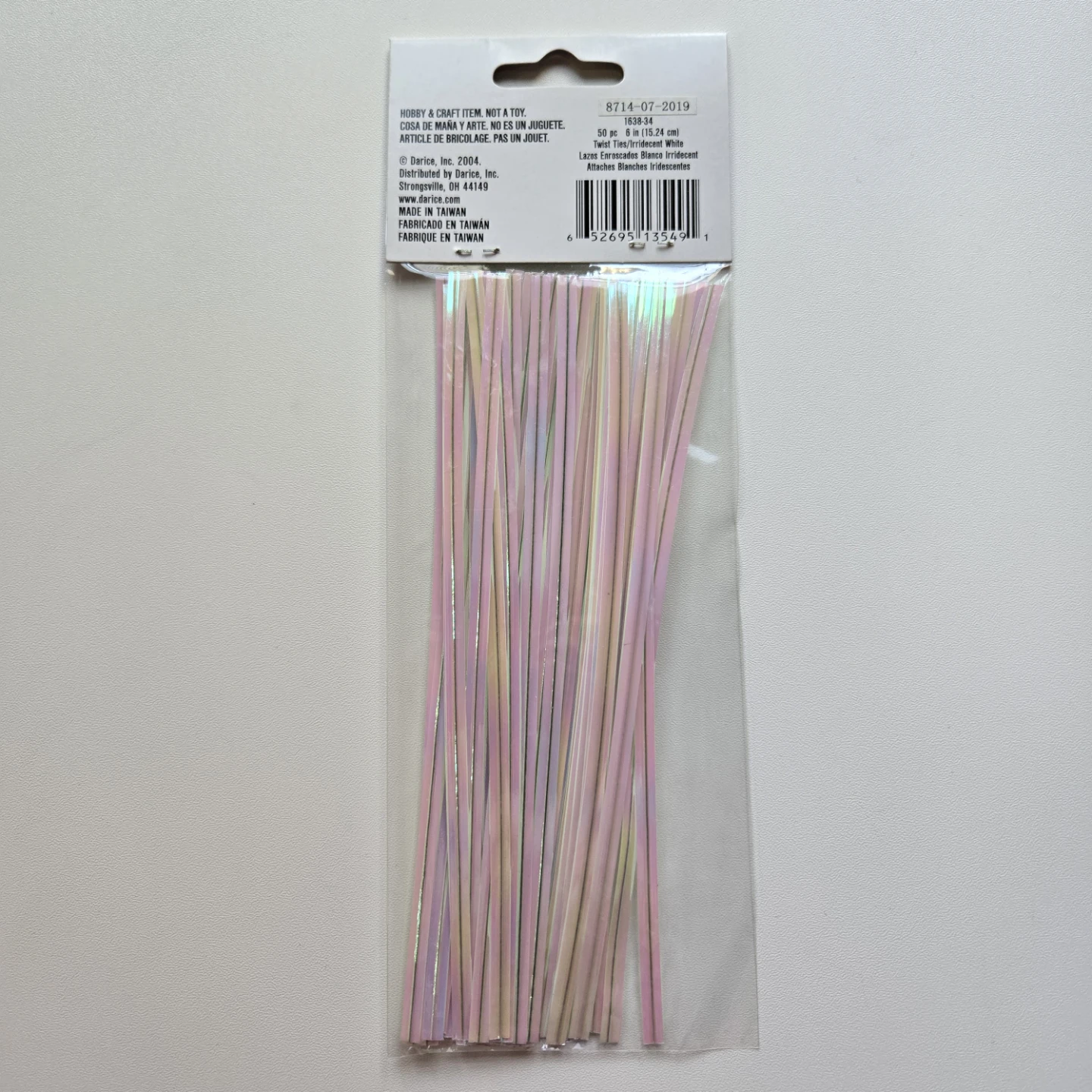 Victoria Lynn Iridescent White Twist Ties 50ct - photo 4