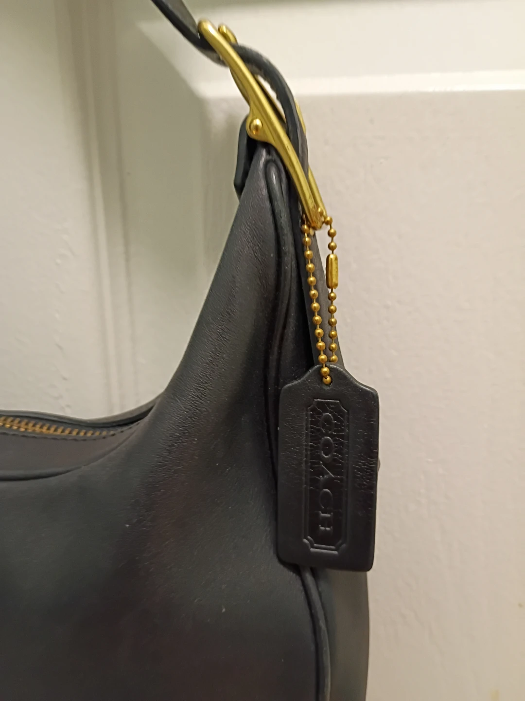 Black Coach Leather Handbag - photo 2