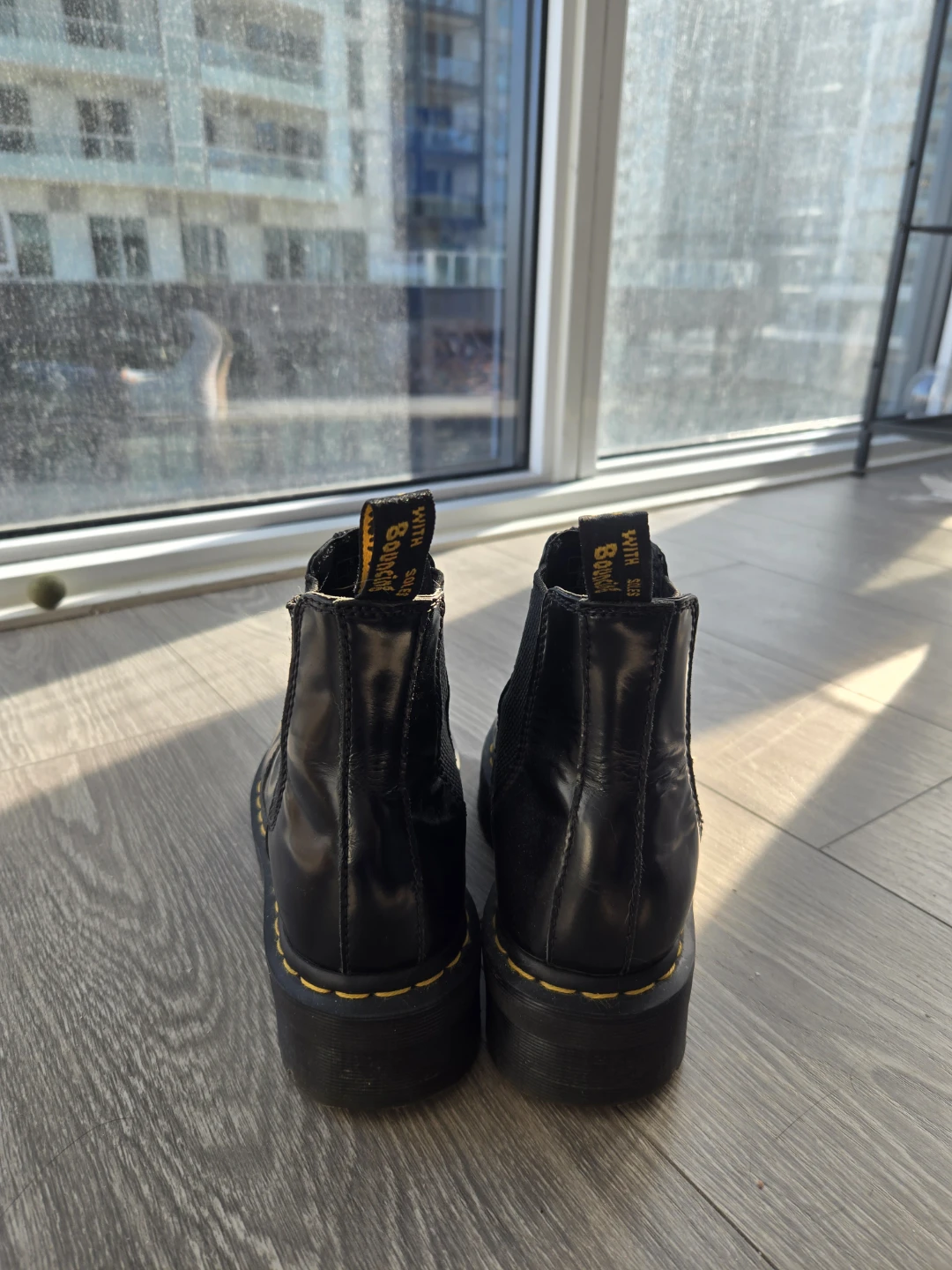 Dr. Martens 2976 Polished Smooth Platform Boots Black Size US 7 - photo 5