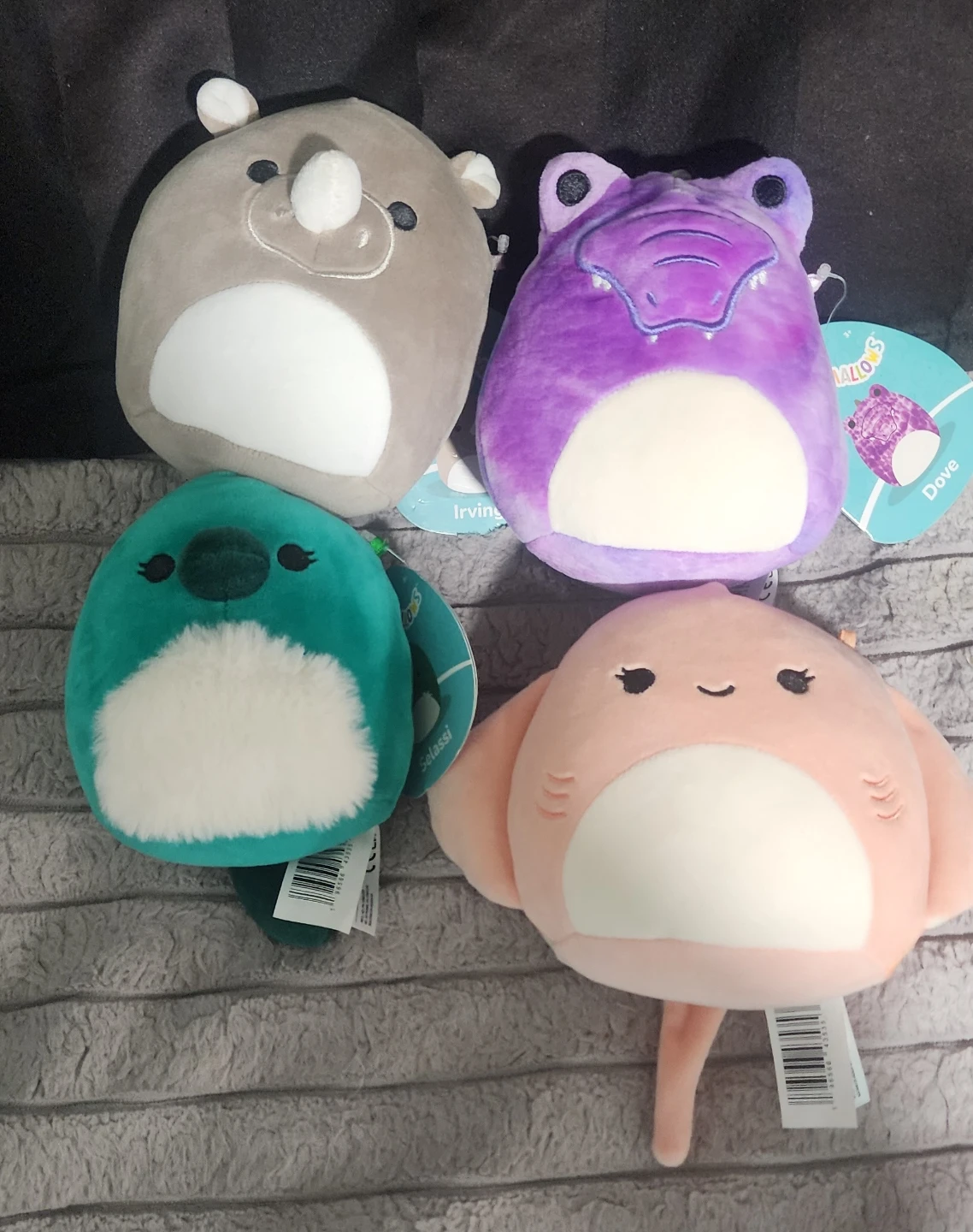 Set of 4 Squishmallows Plush Toys