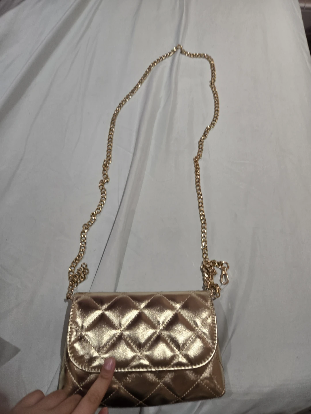 ALDO Gold Quilted Crossbody Bag - photo 2