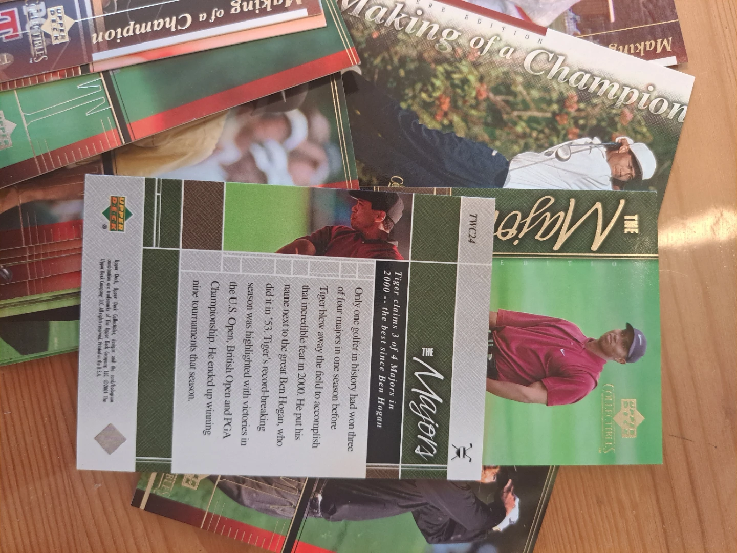 Tiger Woods Upper Deck Collectible Trading Cards - photo 2