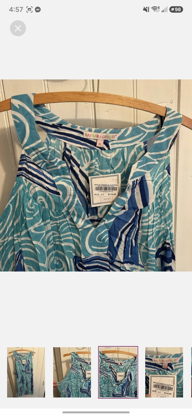 Barbara Gerwit Blue Sailboat Dress - XL - photo 3