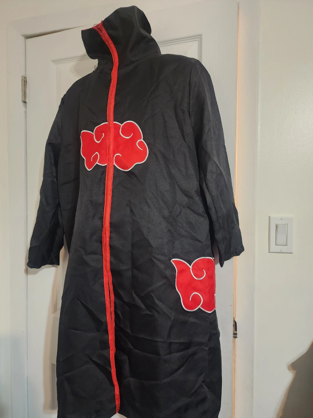 Akatsuki Cloak Naruto Cosplay Zize XS S M - photo 3