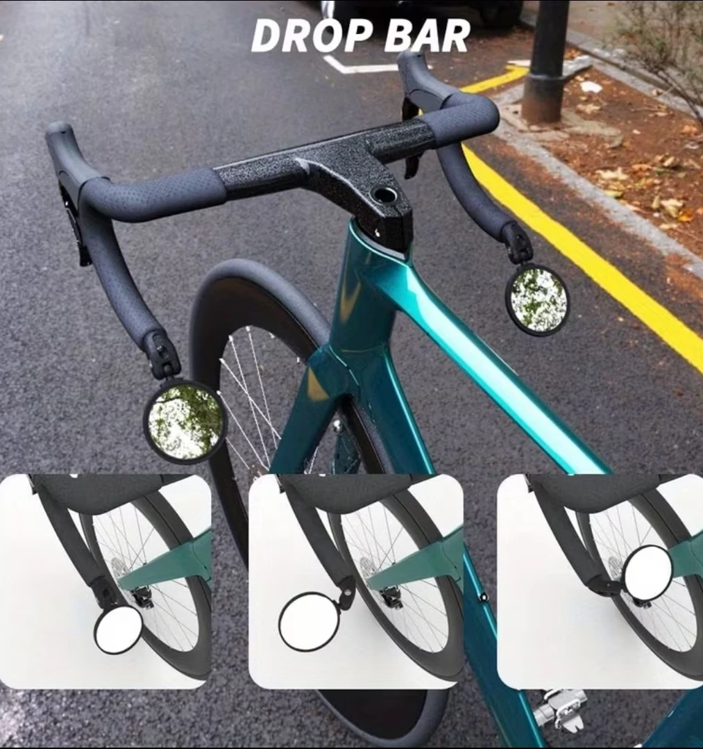 Set of Two Adjustable Bike Handlebar Mirrors - photo 2