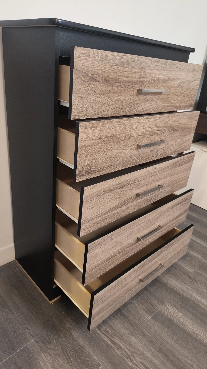 5-Drawer Wood Finish Chest - photo 4