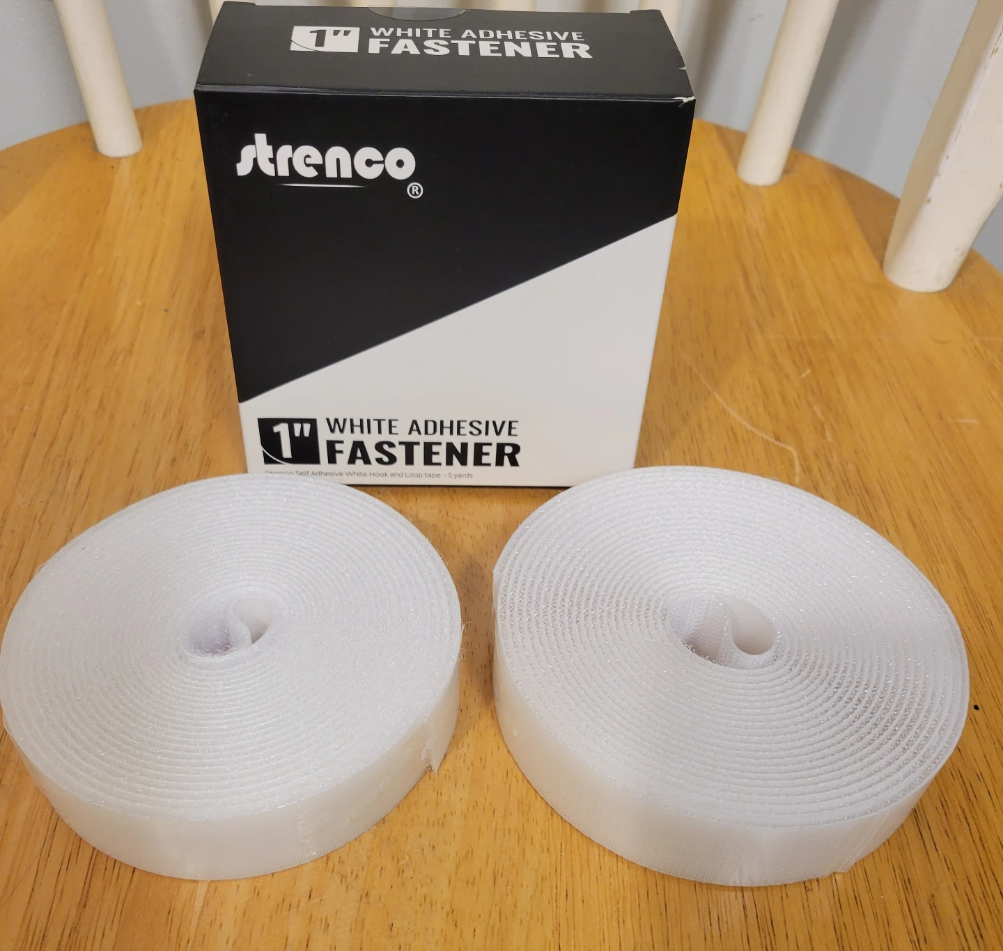 LOT 10 BOXES / Strenco 1" White Hook & Loop Velcro Tape - photo 4